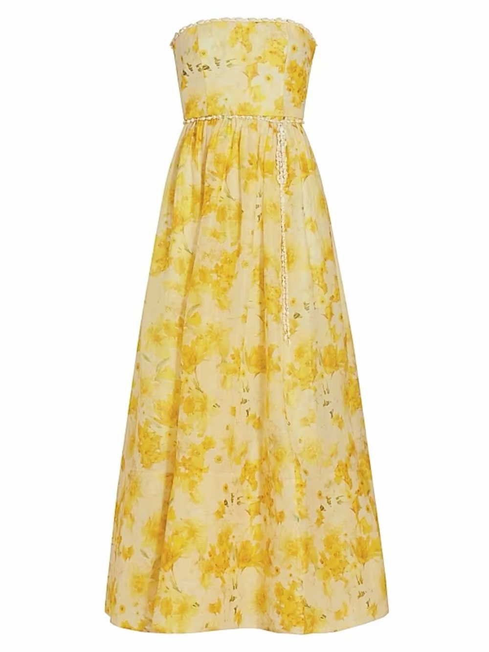 BNWT Zimmermann wonderland floral strapless gown size 0p
